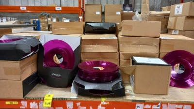 1404 X BRAND NEW EASY STYLE PLAIN PLASTIC PLATES IN PURPLE