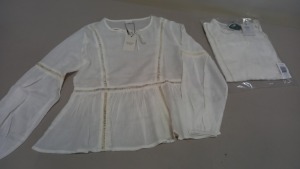 40 X BRAND NEW JACQUELINE DE YONG TRINITY LACE BLOUSE UK SIZE 8 RRP £16.00 (TOTAL RRP £640.00)