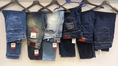 6 X BRAND NEW DENIM TOMMY HILFIGER JEANS IN VARIOUS SIZES