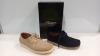 4 PIECE MIXED PADMORE & BARNES SHOE LOT CONTAINING 2 X TERRA SHOES SIZE 10 AND 12 AND 2 X BLACK SHOES SIZE 7 AND 11