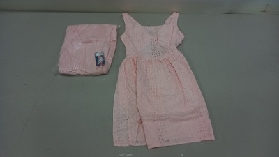 16 X BRAND NEW JACK WILLS LACEY FIT AND FLARE PINK DRESSES UK SIZE 8