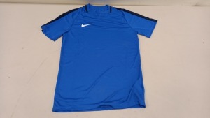 18 X BRAND NEW NIKE BLUE TOPS IN VARIOUS SIZES