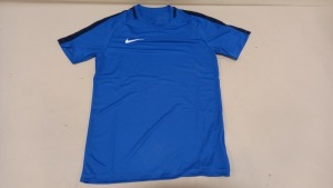 18 X BRAND NEW NIKE BLUE TOPS IN VARIOUS SIZES