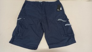 9 X BRAND NEW QUICKSILVER BATTLE STRAIGHT TAPERED FIT BLUE SHORTS SIZE 32