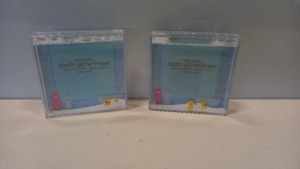 600 X BRAND NEW SQUARE GLITTER PHOTO FRAME- SHAKE FOR FUN WITH GLITTER AND DUCKS IN 50 BOXES