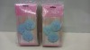 1728 X BRAND NEW 3X 20 CM PUFF BALLS IN PINK AND BLUE MIX ( IN 36 BOXES )