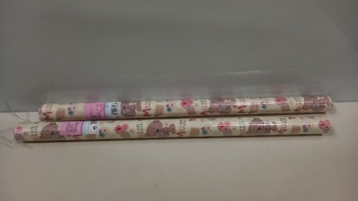 375 X BRAND NEW THE COLLECTION GIFT WRAP ( 3M X 99 CM ) IN CUTE BEAR STYLE WRAP ( COMES IN 15 BOXES )