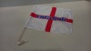 500 X BRAND NEW ENGLAND FLAGS FOR CAR OR VAN ( (DIMENSIONS 47 X 21 X 20 CM )