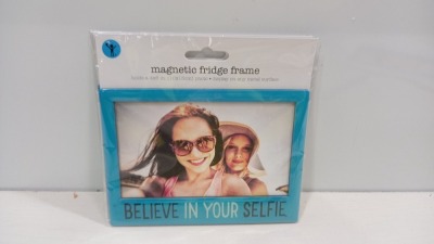 2184 X BRAND NEW SHOT 2 GO MAGNETIC FRIDGE FRAME ( HOLDS A 10 X 15 CM PHOTO ( DISPLAY IN ANY METAL SURFACE ( BELIEVE IN YOUR SELFIE)