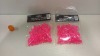 1440 X BRAND NEW EUROWRAP PINK GLO GEMS TABLE DECORATIONS ( IN 5 BOXES )