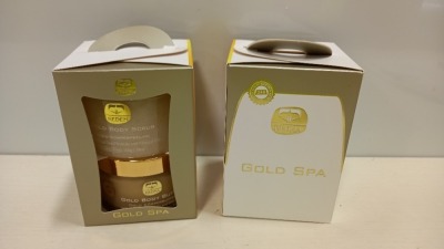 4 X BRAND NEW KEDMA GOLD SPA - TO INCLUDE GOLD BODY SCRUB AND GOLD DOBY BUTTER WITH DEAD SEA MINERALS AND NATURAL OILS ( SCRUB 500G) ( BUTTER 200G) EXPIRY ( 09/04/2024