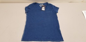 33 X BRAND NEW JACK WILLS BLUE T SHIRTS WITH TOP POCKET IN VARIOUS SIZES RRP £26.95 (TOTAL RRP £889.35)