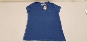 33 X BRAND NEW JACK WILLS BLUE T SHIRTS WITH TOP POCKET IN VARIOUS SIZES RRP £26.95 (TOTAL RRP £889.35)