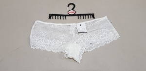 70 X BRAND NEW MISO MIX & MATCH WHITE LACED BRIEFS IN VARIOUS SIZES