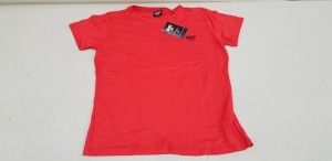 40 X BRAND NEW TAPOUT CREW RED T SHIRTS SIZE LARGE RRP £14.99 (TOTAL RRP £599.60)