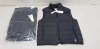 8 X BRAND NEW TOPMAN BLACK GILETS SIZE SMALL