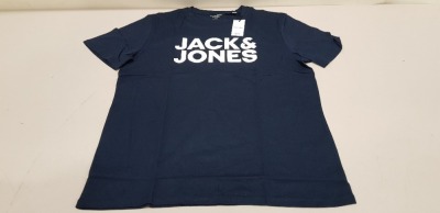 20 X BRAND NEW JACK & JONES NAVY T SHIRTS IN SIZE XXL