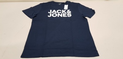 20 X BRAND NEW JACK & JONES NAVY T SHIRTS IN SIZE XXL