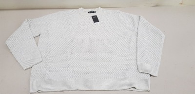 15 X BRAND NEW BURTON MENSWEAR CREWNECK KNITTED JUMPER SIZE 2XL RRP £30.00 (TOTAL RRP £450.00)