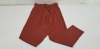 40 X BRAND NEW JACQUELINE DE YONG SMOKED PAPRICA PANTS SIZE MEDIUM RRP £18.00 (TOTAL RRP £720.00)