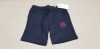 36 X BRAND NEW JACK & JONES SWEATER SHORTS IN NAVY AGE 8 YEARS RRP £15.00 (TOTAL RRP £540.00)