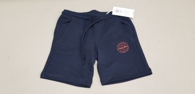 36 X BRAND NEW JACK & JONES SWEATER SHORTS IN NAVY AGE 8 YEARS RRP £15.00 (TOTAL RRP £540.00)