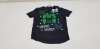 60 X BRAND NEW GEORGE MINECRAFT FLIPPY SEQUIN BLACK T SHIRTS AGE 10-11 YEARS RRP £8.00 (TOTAL RRP £480.00)