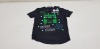 60 X BRAND NEW GEORGE MINECRAFT FLIPPY SEQUIN BLACK T SHIRTS AGE 7-8 YEARS RRP £8.00 (TOTAL RRP £480.00)