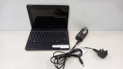 TOSHIBA NB510 LAPTOP WITH WINDOWS 10 PRO AND 320GB HARD DRIVE ALSO COMES WITH CHARGER