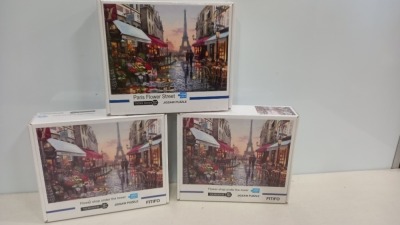 64 X BRAND NEW FITIFO ( FLOWER SHOP UNDER THE TOWER ) JIGSAW PUZZLE (1000 PIECE ) - 70CM X 50CM - PARIS - PICK LOOSE