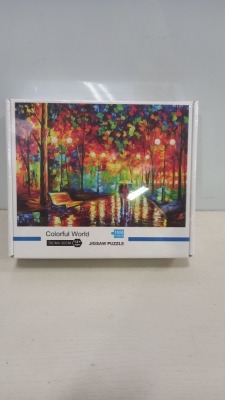 64 X BRAND NEW COLOURFUL WORLD JIGSAW PUZZLE ( 1000PIECE ) - 70CM X 50CM ( IN 2 BOXES )