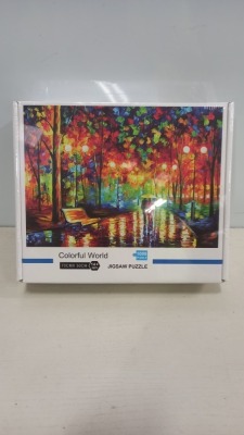 64 X BRAND NEW COLOURFUL WORLD JIGSAW PUZZLE ( 1000PIECE ) - 70CM X 50CM ( IN 2 BOXES )