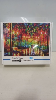 64 X BRAND NEW COLOURFUL WORLD JIGSAW PUZZLE ( 1000PIECE ) - 70CM X 50CM ( IN 2 BOXES )