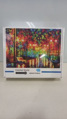 64 X BRAND NEW COLOURFUL WORLD JIGSAW PUZZLE ( 1000PIECE ) - 70CM X 50CM ( IN 2 BOXES )