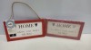 1152 X BRAND NEW HOME IS THERE YOUR HEART BELONGS PLAQUE WILKOS ( RRP £2304 WHOLE LOT ( 10 X 20 CM ) IN 7 BOXES