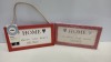 1152 X BRAND NEW HOME IS THERE YOUR HEART BELONGS PLAQUE WILKOS ( RRP £2304 WHOLE LOT ( 10 X 20 CM ) IN 7 BOXES