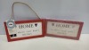 1152 X BRAND NEW HOME IS THERE YOUR HEART BELONGS PLAQUE WILKOS ( RRP £2304 WHOLE LOT ( 10 X 20 CM ) IN 7 BOXES