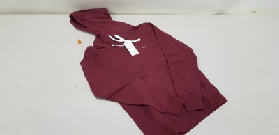 9 X BRAND NEW JACK WILLS PINEBROOK ZIP UP HOODIES IN BURGUNDY SIZE XS