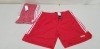 32 X BRAND NEW ADIDAS SERENO RED SHORTS SIZE 2XL