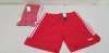 31 X BRAND NEW ADIDAS SERENO RED SHORTS SIZE 2XL