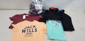 10 PIECE MIXED JACK WILLS MENS CLOTHING LOT