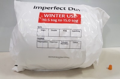 20 X BRAND NEW SINGLE BEDS IMPERFECT DUVETS (5 PACKS OF 4)