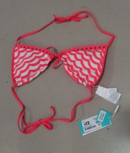 7 X BRAND NEW SEAFOLLY ORANGE BIKINI TOPS SIZE 12