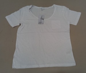 24 X BRAND NEW WAREHOUSE WHITE T SHIRTS SIZE 12