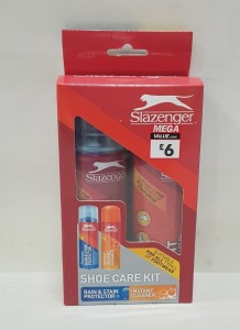 42 X BRAND NEW SLAZENGER SHOE CARE KITS RRP £6.00 (TOTAL RRP £252.00)