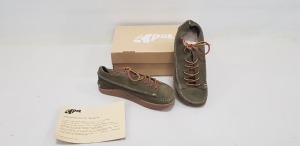 10 X BRAND NEW FINN SUEDE LACE UP OLIVE SHOES SIZE 8, 9, 10 AND 11