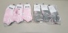 17 X BRAND NEW PACKS OF 3 (54) LONSDALE WOMENS 3 PACK OF TRAINER SOCKS IN PINK. WHITE AND GREY SIZE UK SIZE 4-8