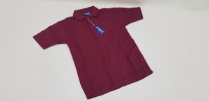 50 X BRAND NEW PAPINI WINE POLO SHIRTS SIZE 5/6 KIDS