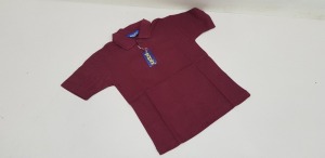 50 X BRAND NEW PAPINI WINE POLO SHIRTS SIZE 5/6 KIDS