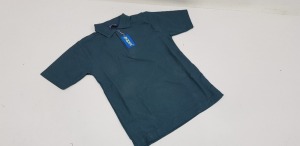 50 X BRAND NEW PAPINI BOTTLE GREEN POLO SHIRTS SIZE 5/6 KIDS